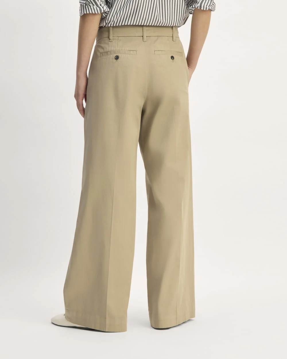 The Pleated Wide-Leg Chino | Trench Coat Khaki (5)