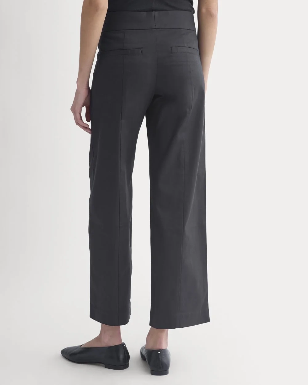 Tailored Drape Seam Pant | Black (3)