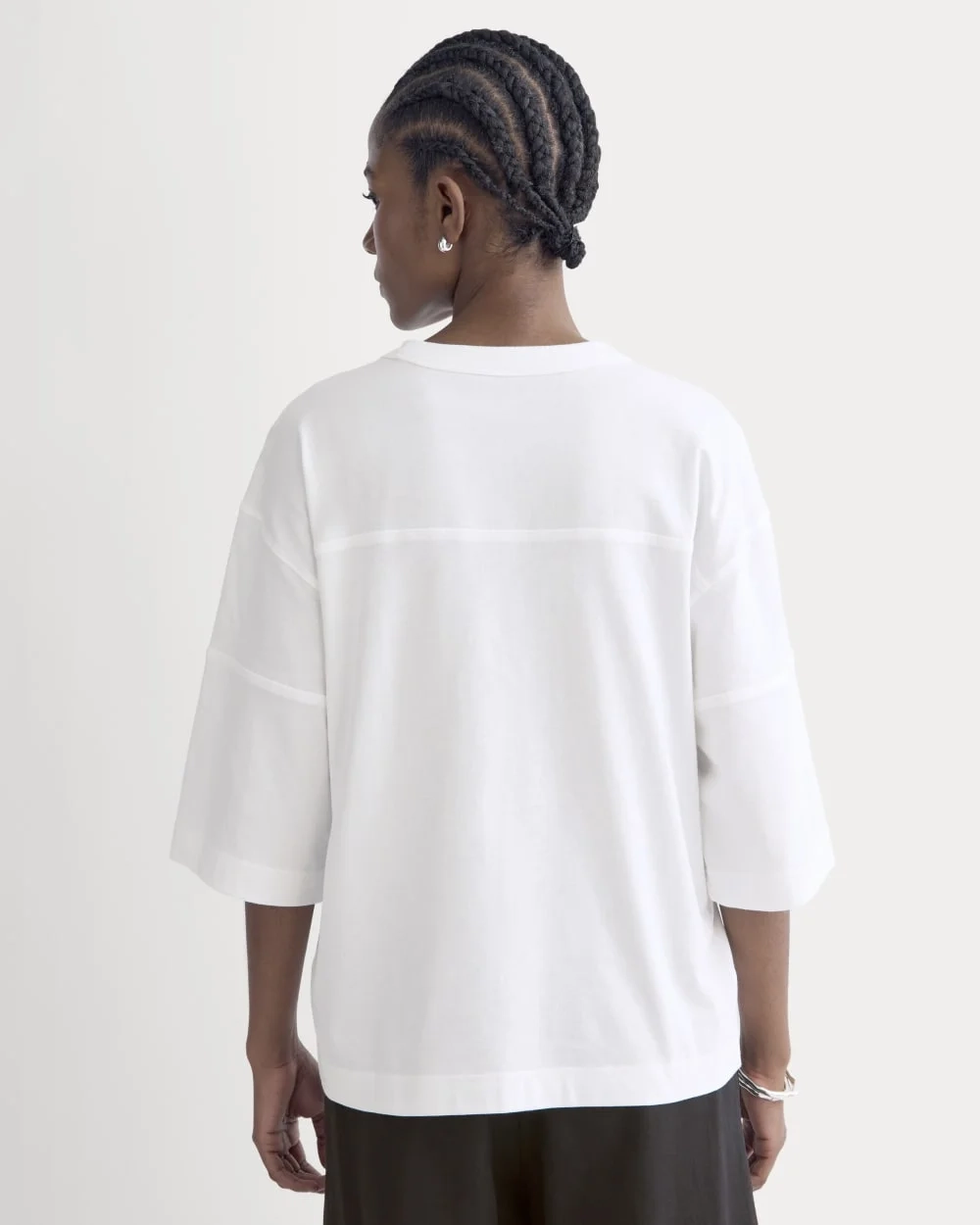 Oversized Varsity Tee in Essential Cotton | White (2)