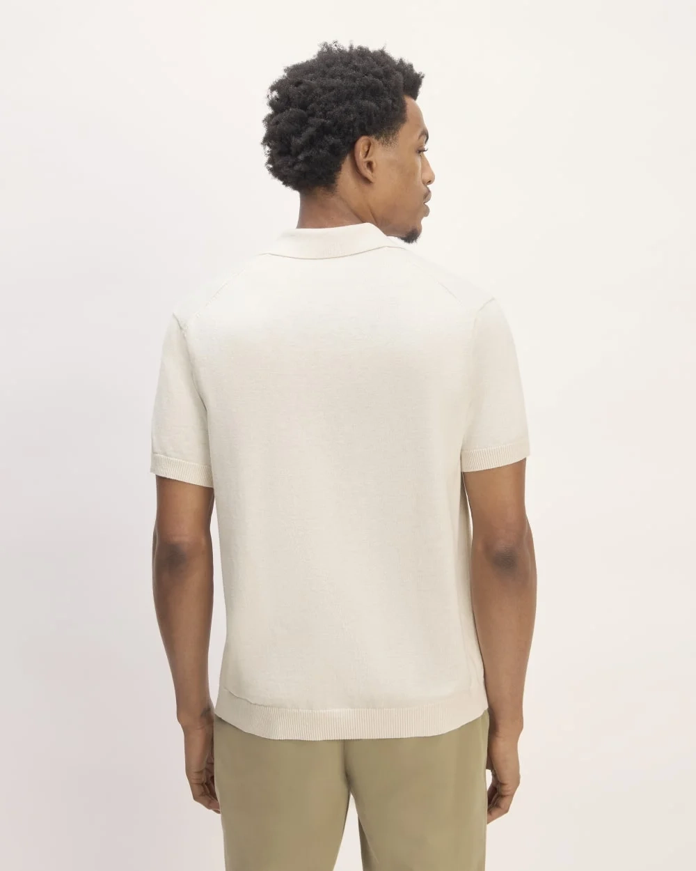 The No-Sweat Polo | Heathered Canvas (3)