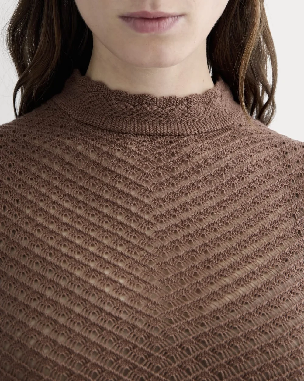 The Lace Knit Tank | Mocha (3)