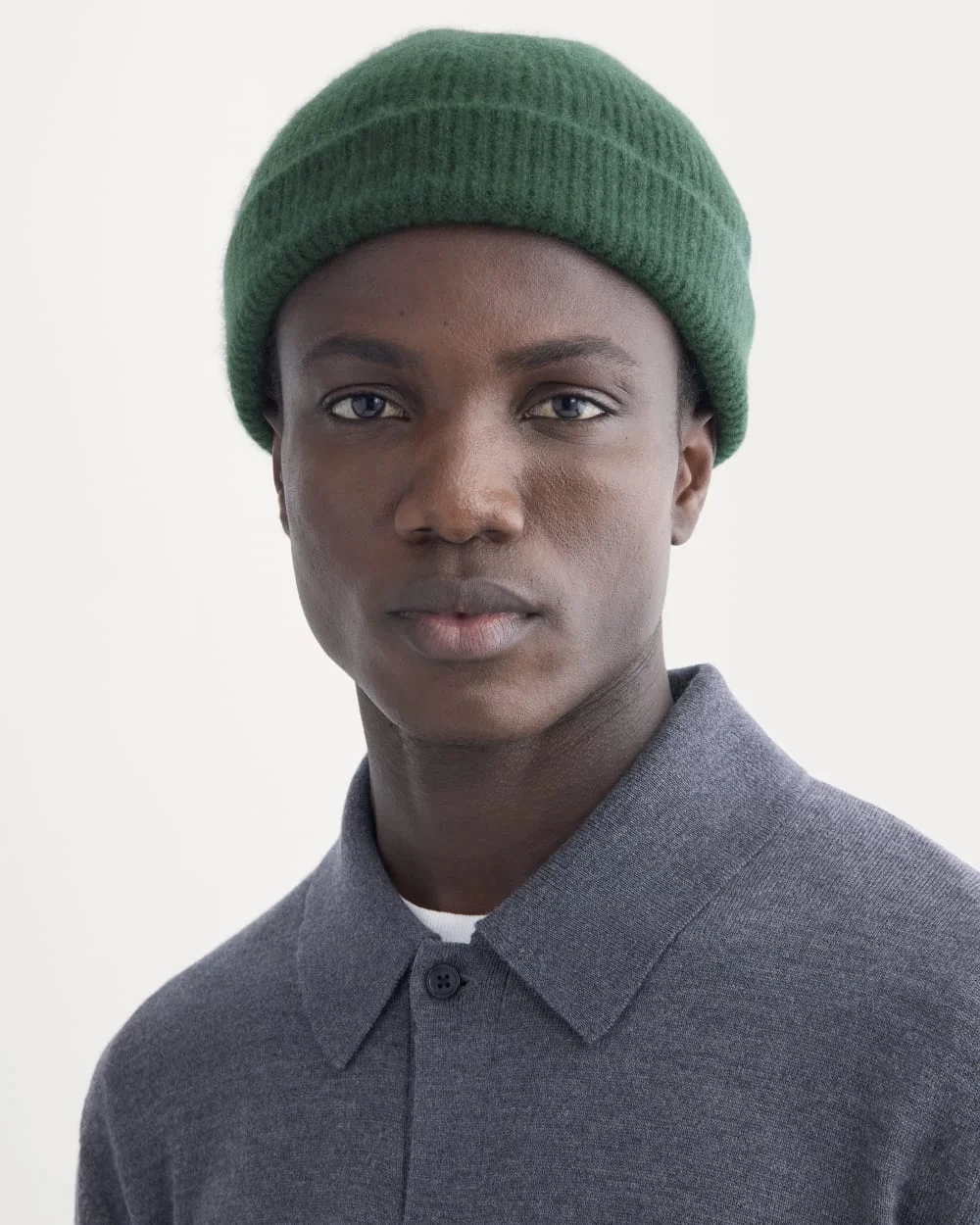 Cashmere Docker Beanie | Dark Green (2)