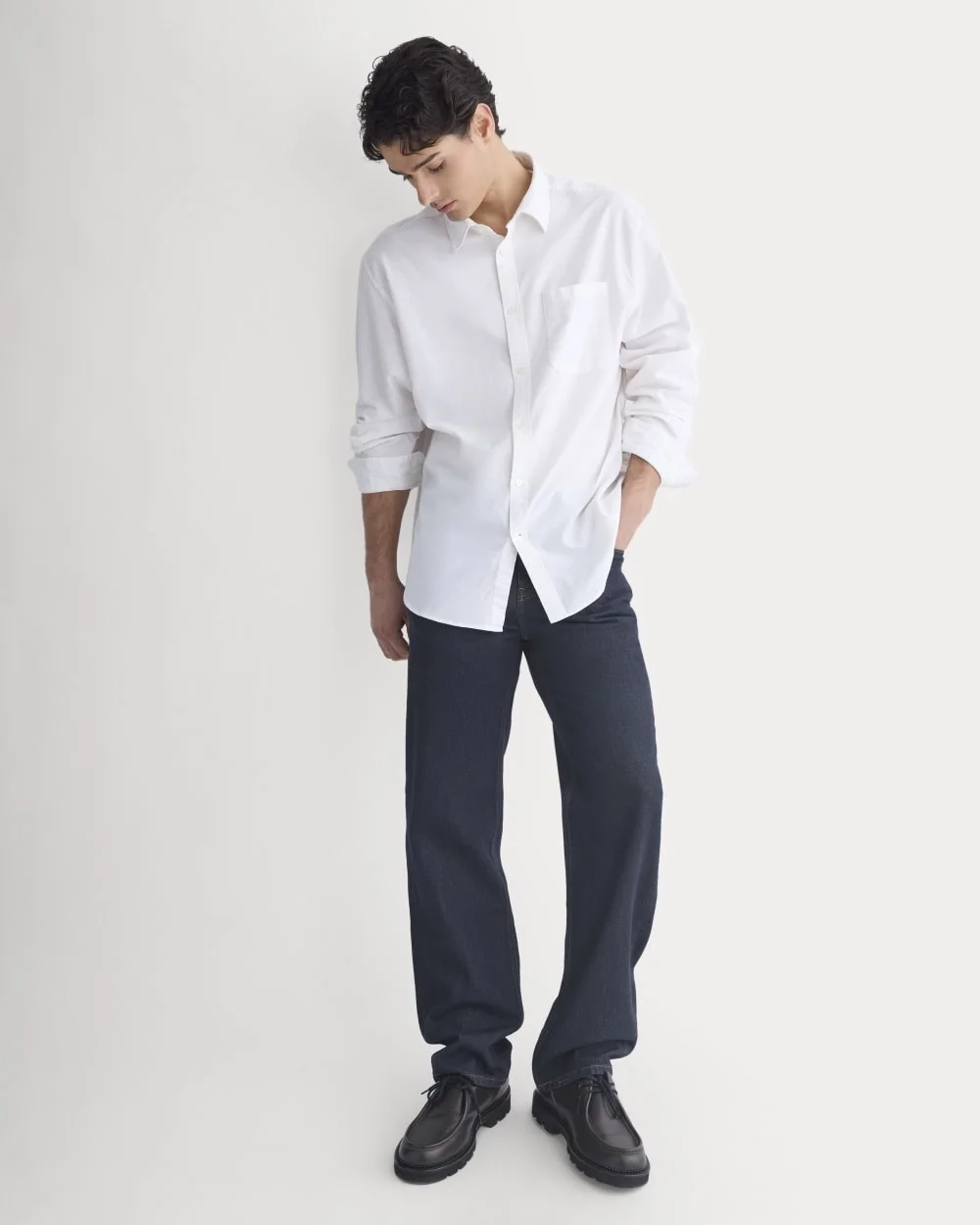 Lightweight Oversized Oxford | White (4)