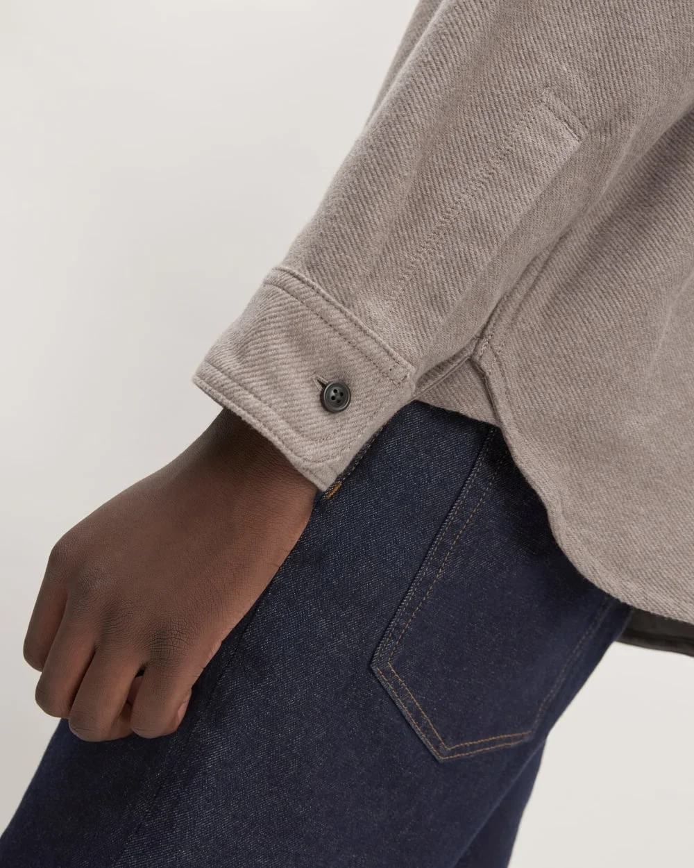The Heavyweight Overshirt | Uniform | Heathered Brown (2)