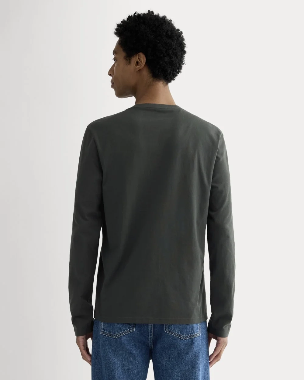 The Essential Organic Long-Sleeve Tee | Washed Black (2)