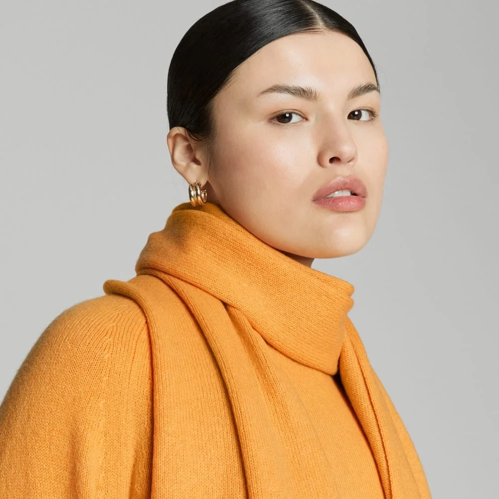 The Cashmere Scarf | Kumquat (3)