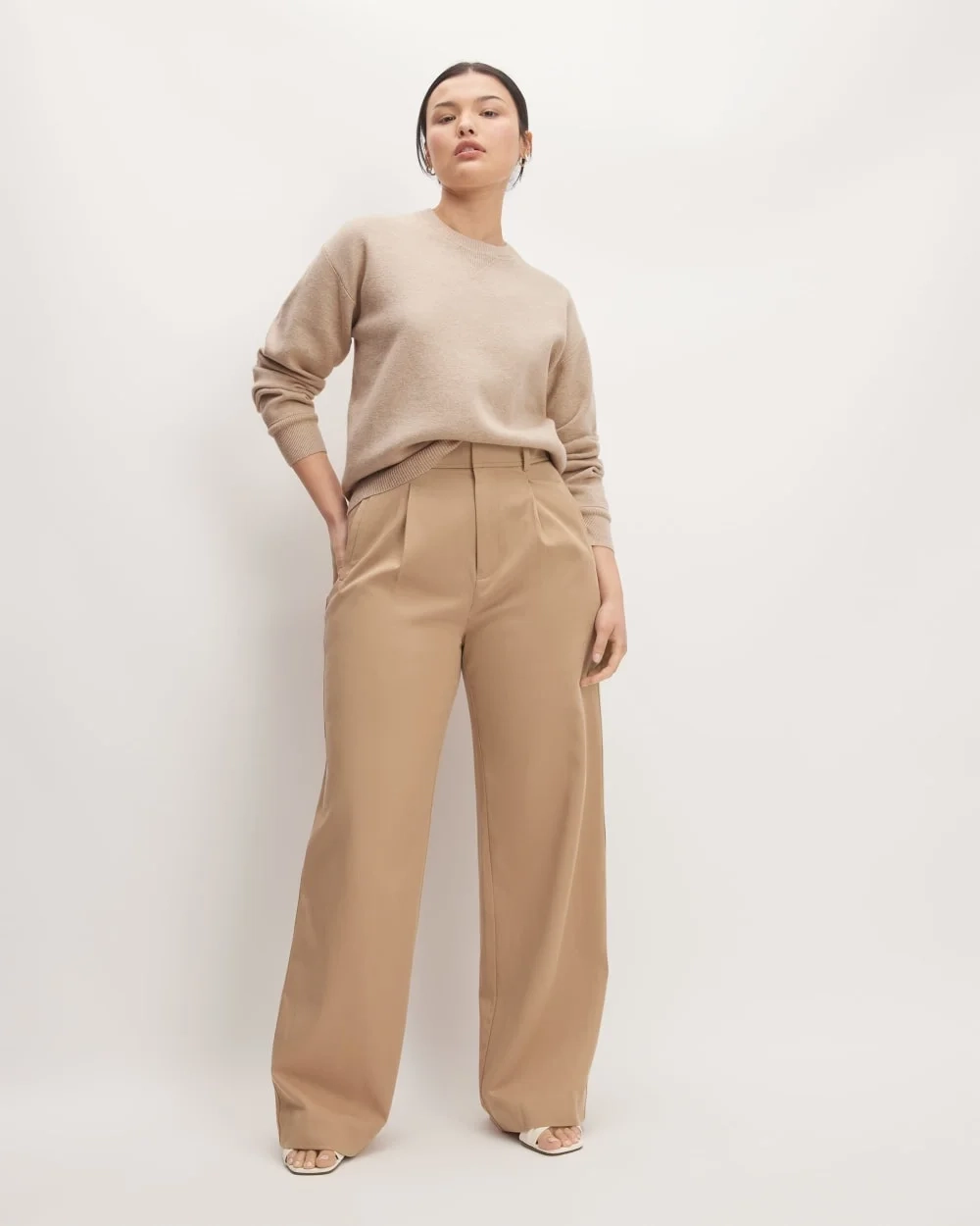 The Cotton-Merino Sweatshirt | Warm Oat Heather (5)