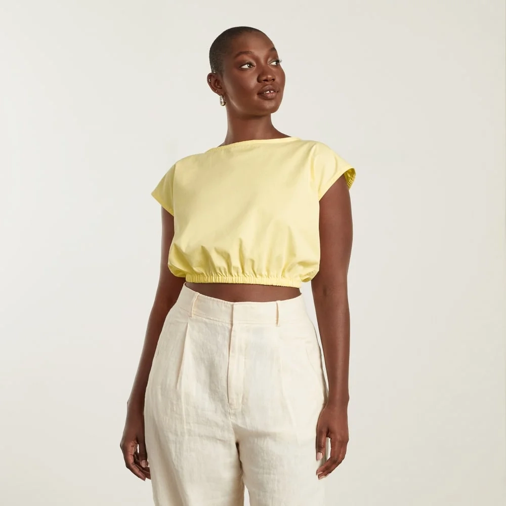 The Bubble Top | Pastel Yellow (3)