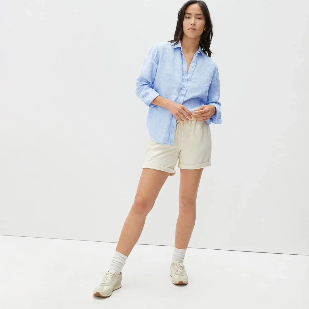 The Must-Have Shirt in Linen | Classic Blue (2)