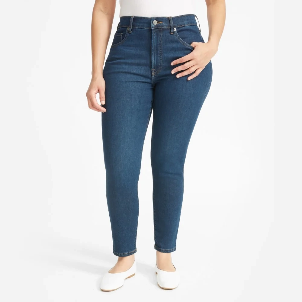 The Authentic Stretch High-Rise Skinny | Dark Blue Wash | 26.5" Inseam (9)