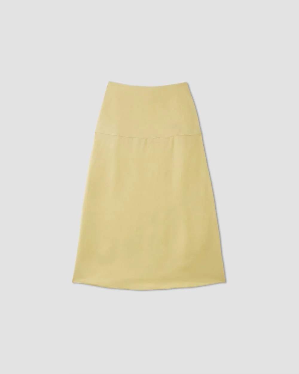 The Hammered Satin Slip Skirt | Raffia (5)