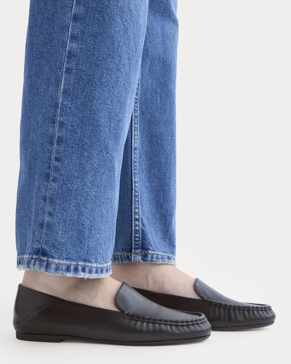 Leather Day Driver Loafer |  Black (6)