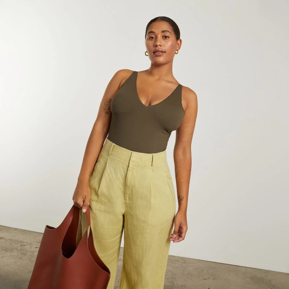 The V-Neck One-Piece | Beech (4)