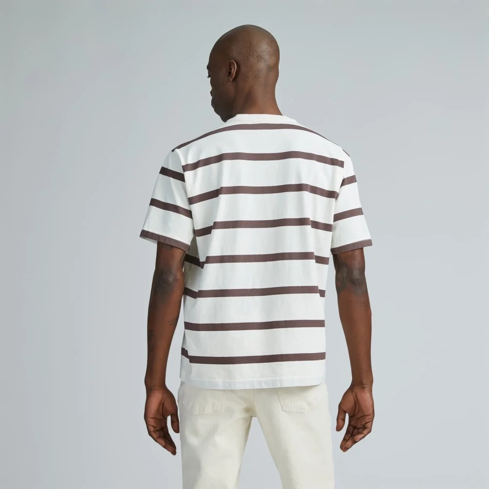 The Premium-Weight Relaxed Crew | Uniform | Chocolate Brown / Canvas Tan (4)