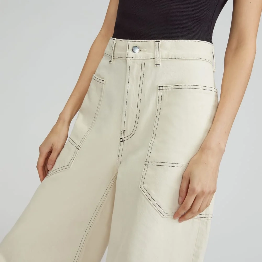 The Way-High® Gardener Cropped Jean | Ecru (5)