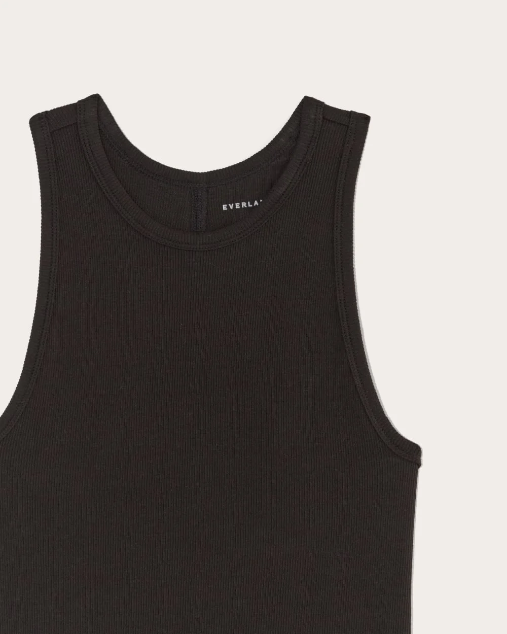 The Luxe Rib Racerback Tank | Black (4)
