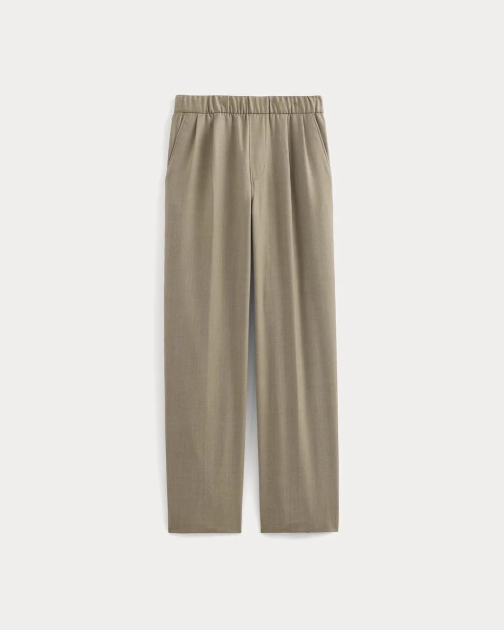 Pleated Trouser in Tailor Twill | Light Taupe (4)
