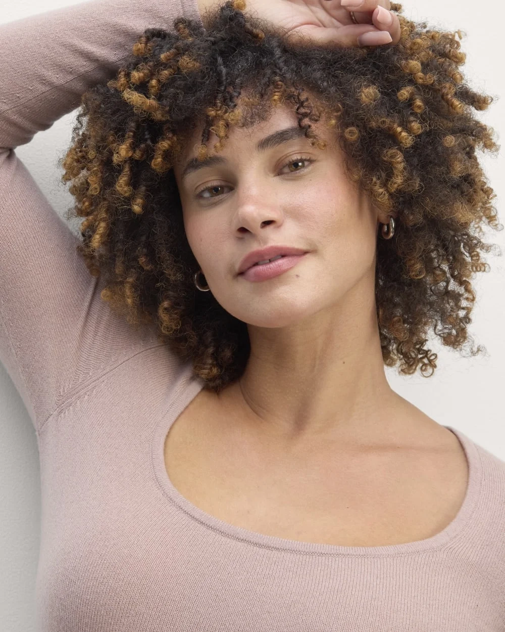 The Square Neck in Cashmere | Dusty Rose (2)