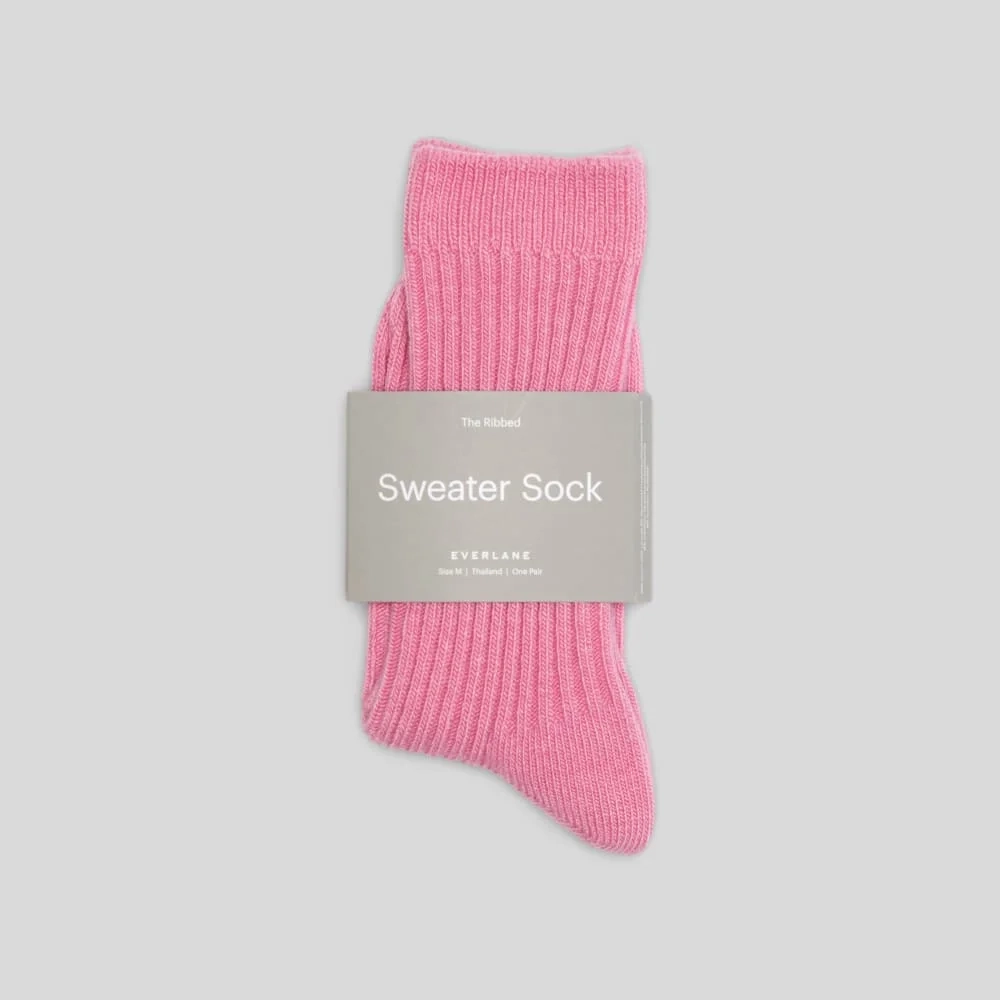 The Ribbed Sweater Sock | Fuchsia Pink (3)