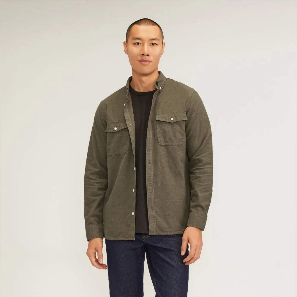 The Brushed Flannel Shirt | Heathered Thyme