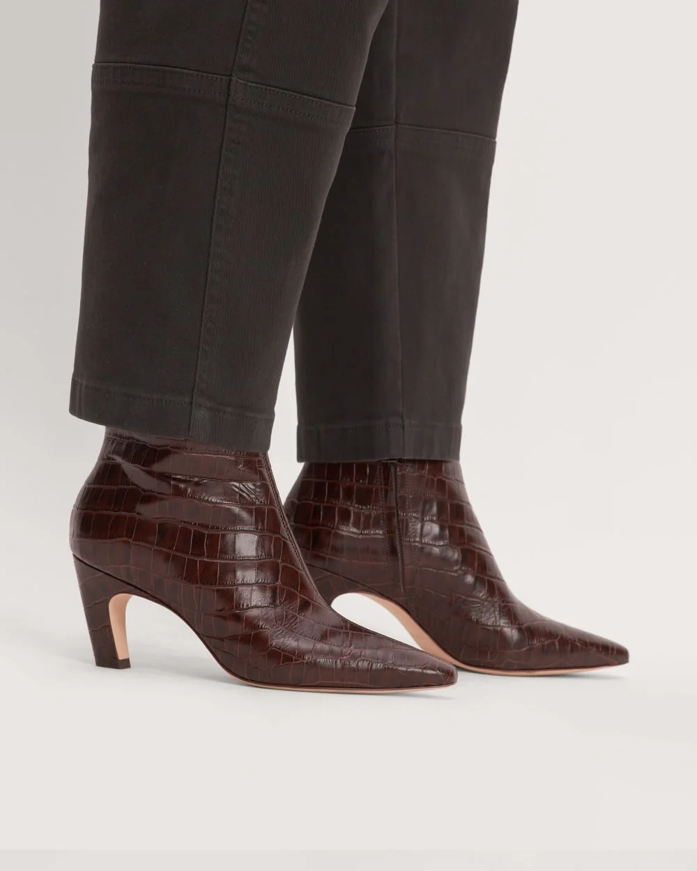The Short Banana Boot | Brown Crocodile (4)