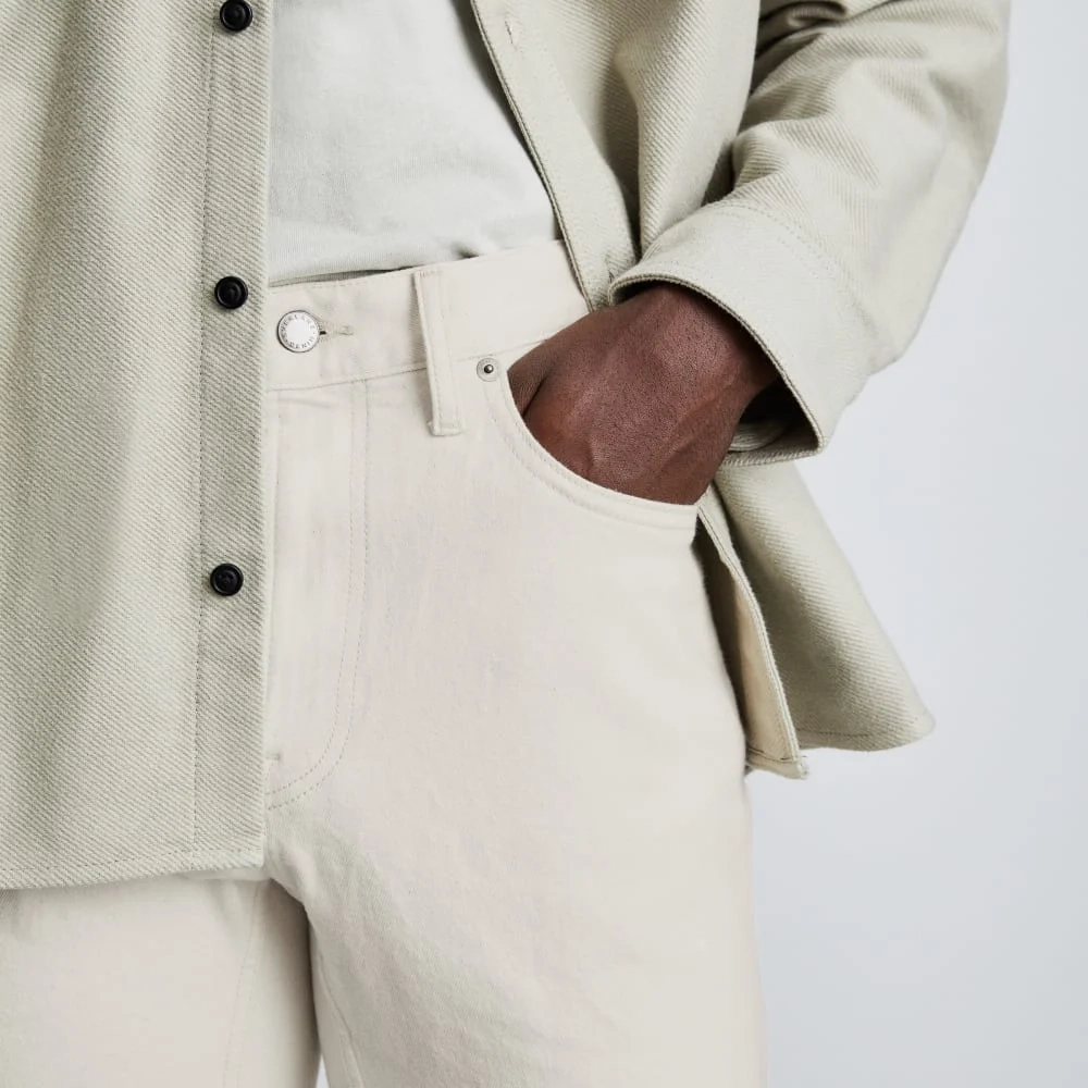 The Organic Cotton Slim-Fit Jean | Ecru (3)