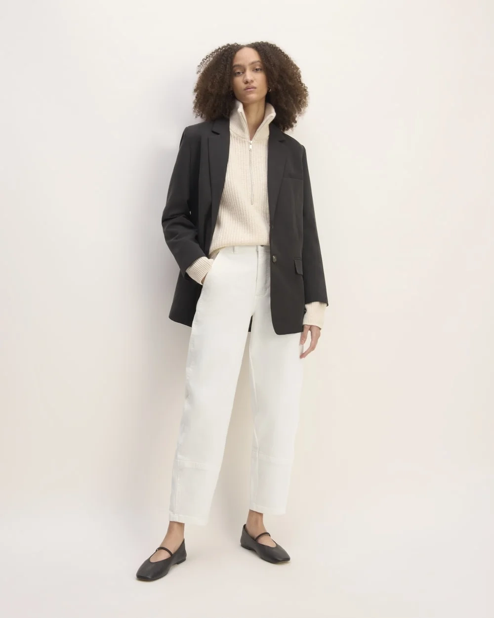 The Utility Barrel Pant | Bone | Regular