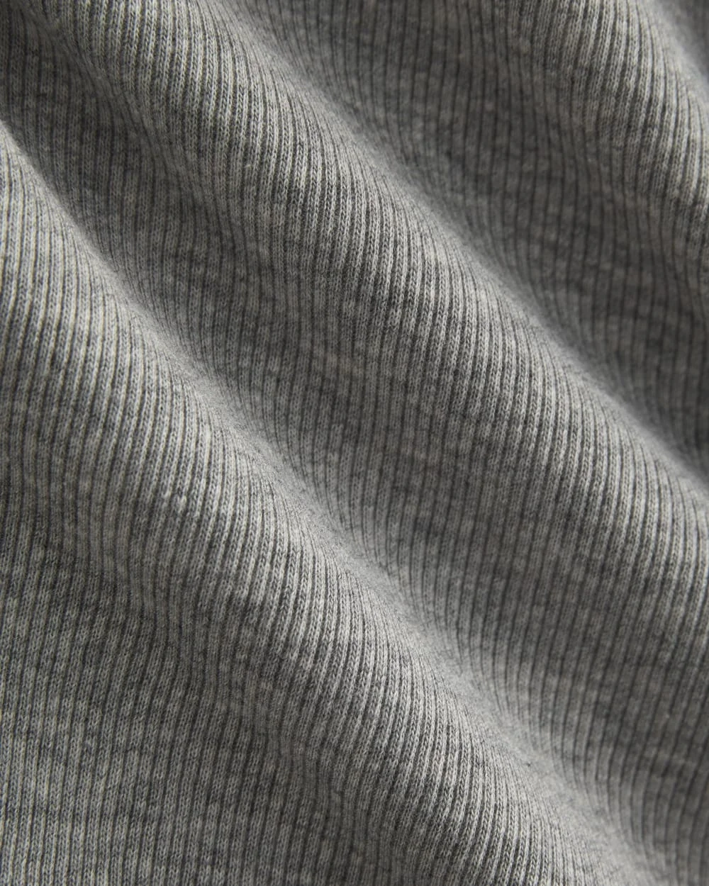 Luxe Rib Button-Up Top | Heathered Light Grey (3)