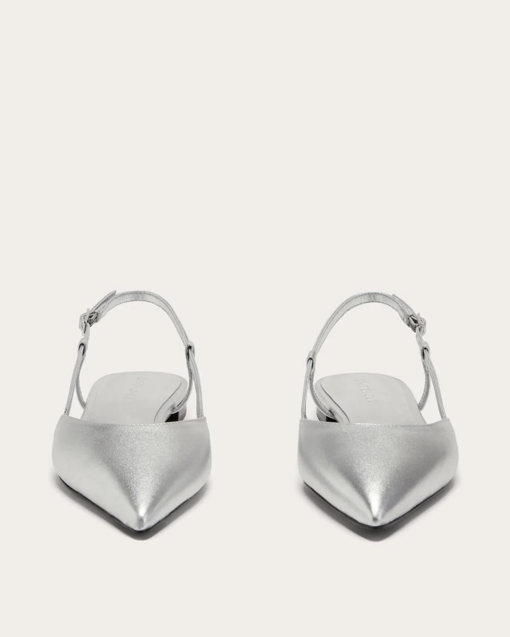 The Studio Slingback Flat | Silver (3)