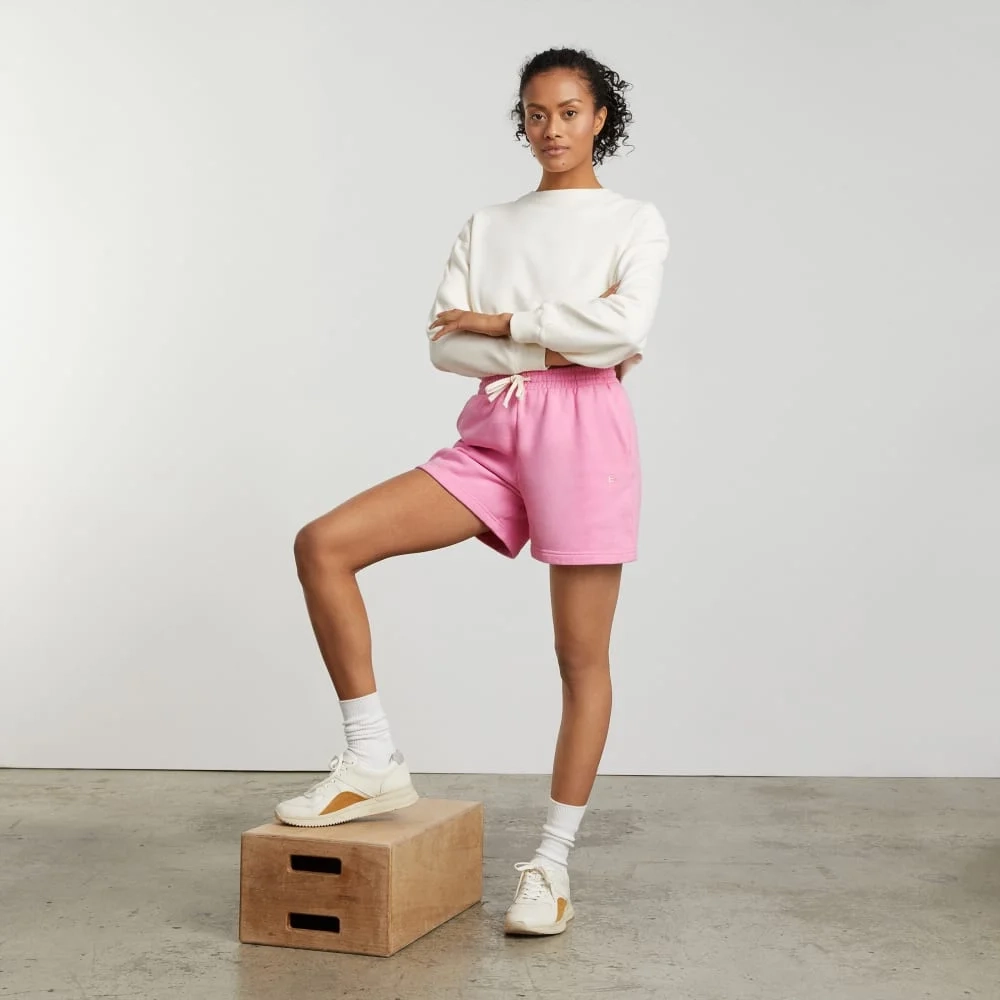 The Track Long Sweatshort | Bubble Gum (2)