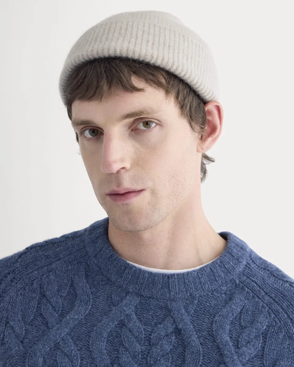 Cashmere Docker Beanie | Gravel (3)
