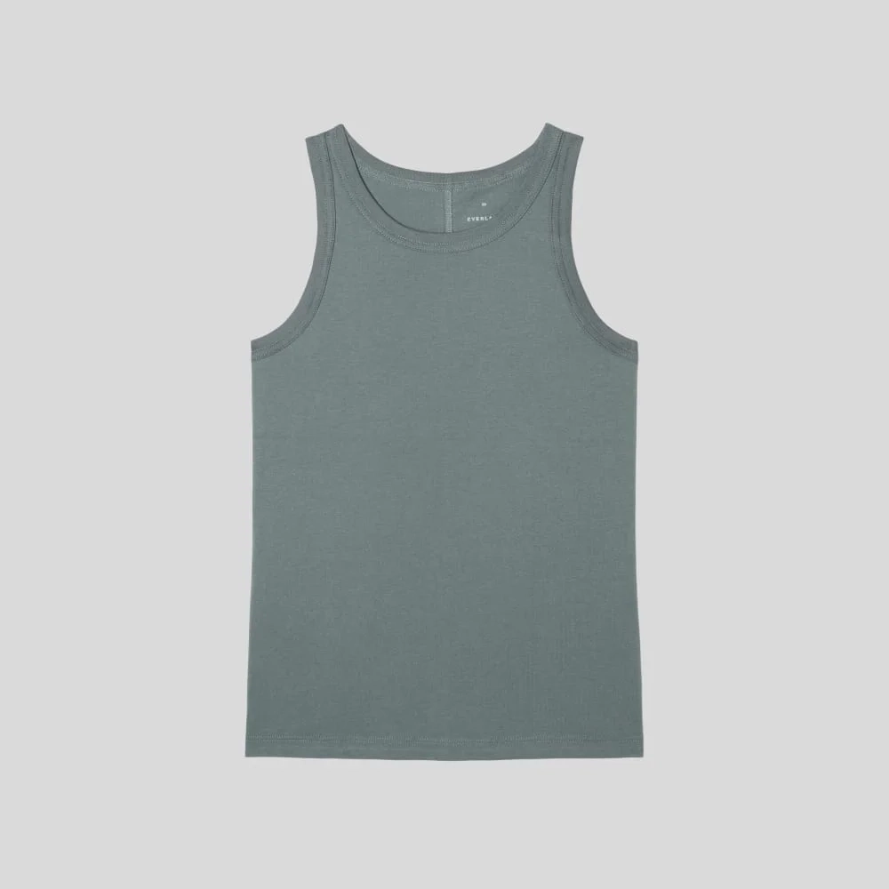 The Tank in Essential Cotton | Green Balsam (2)