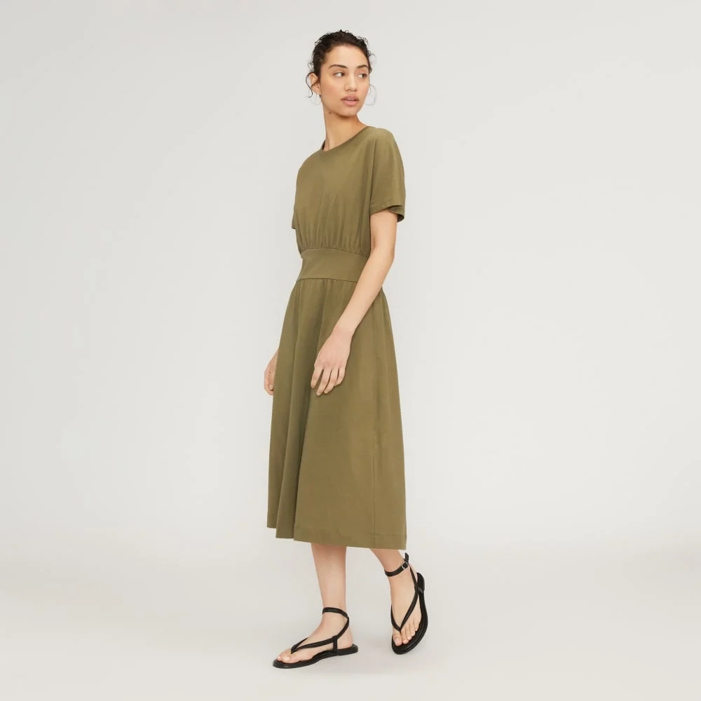 The Organic Cotton Waisted Dress | Kalamata (3)