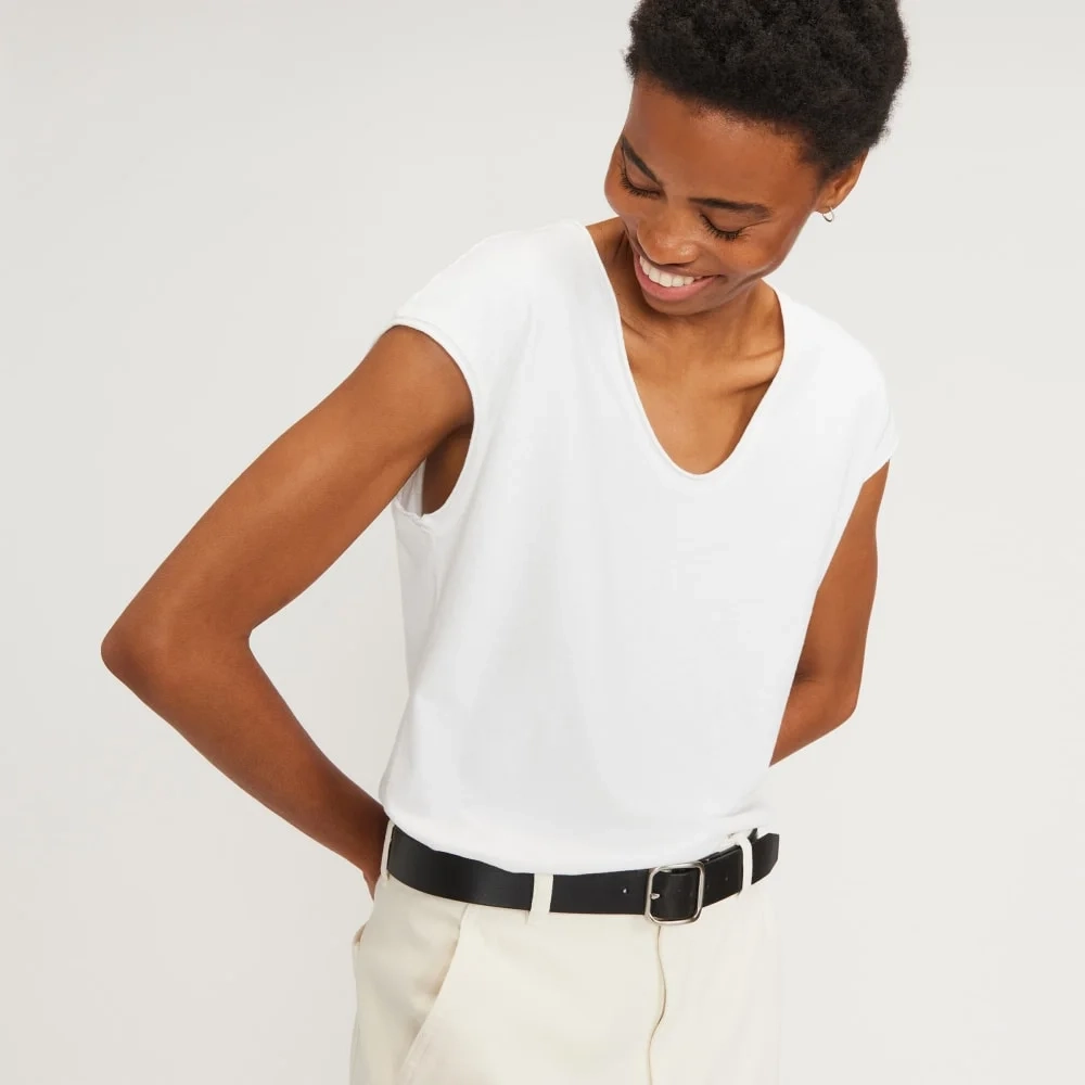 The Hemp Scoop-Neck Muscle Tee | White (3)