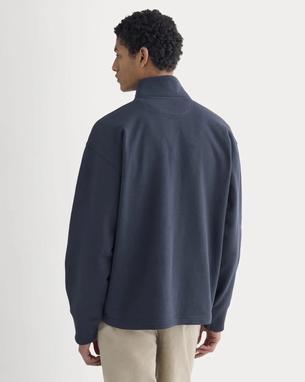 Off-Duty Terry Pullover | Deep Navy (6)
