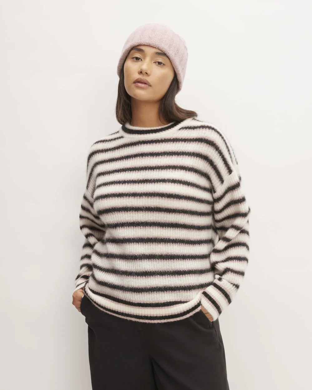 The Alpaca Beanie | Blush Pink (4)