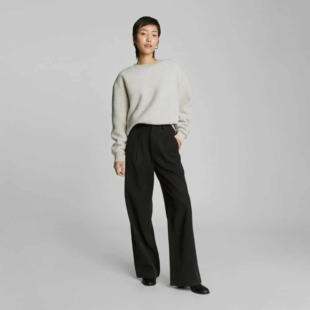 The ReNew Teddy Oversized Crew | Oat (3)