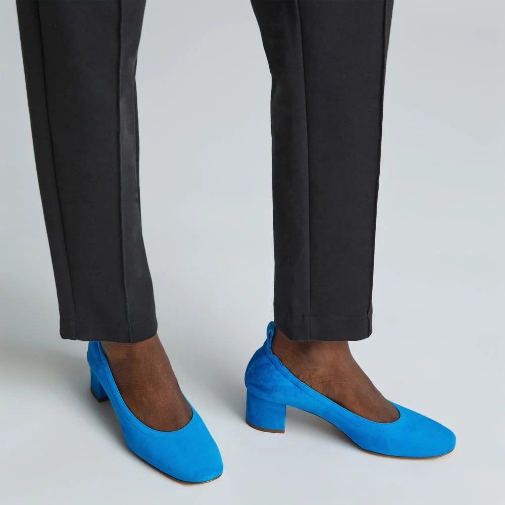 The Day Heel in Narrow Fit | Brilliant Blue Suede (5)