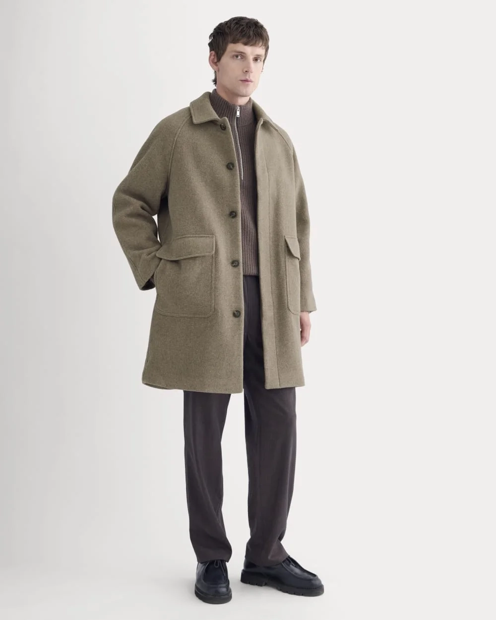 ReWool Car Coat | Heather Taupe (6)