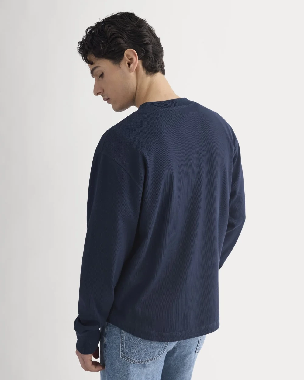 Vintage Rib Henley | Navy (5)