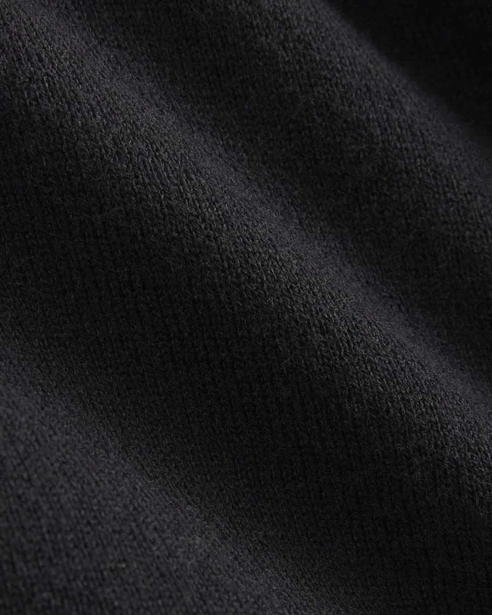 Oversized Polo Sweater in Cotton Merino | Black (3)