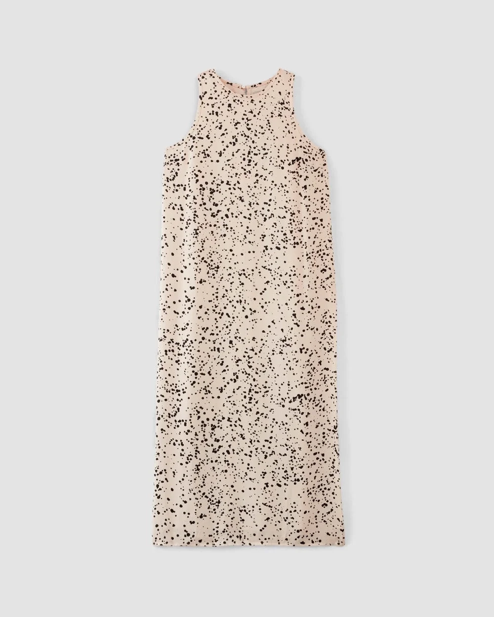 The Satin Racerback Slip Dress | Whisper Pink Moonsplatter (5)