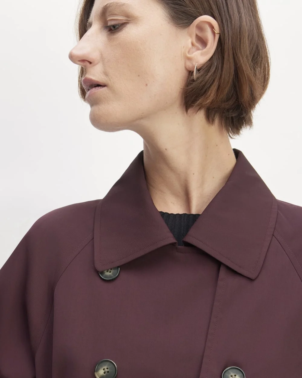 The Italian Wool Modern Trench | Burgundy (4)