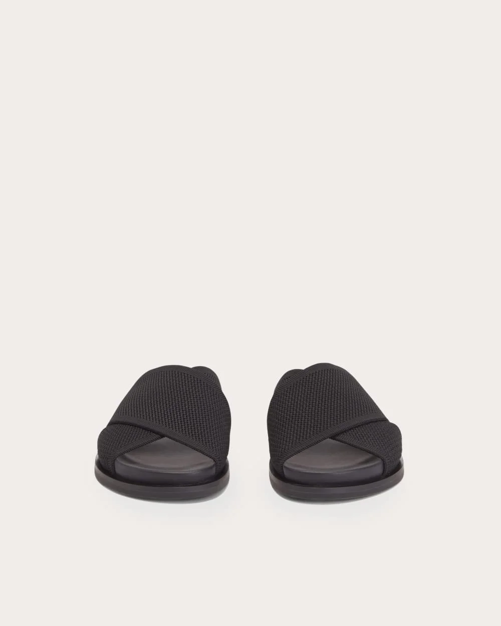 The ReKnit Form Crossover Sandal | Black (4)