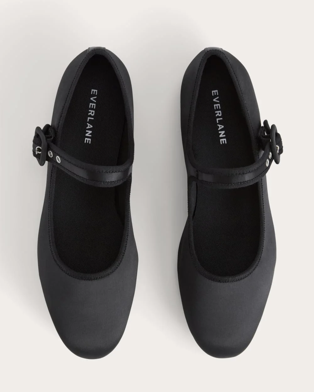 The Day Buckle Mary Jane | Black Satin (4)