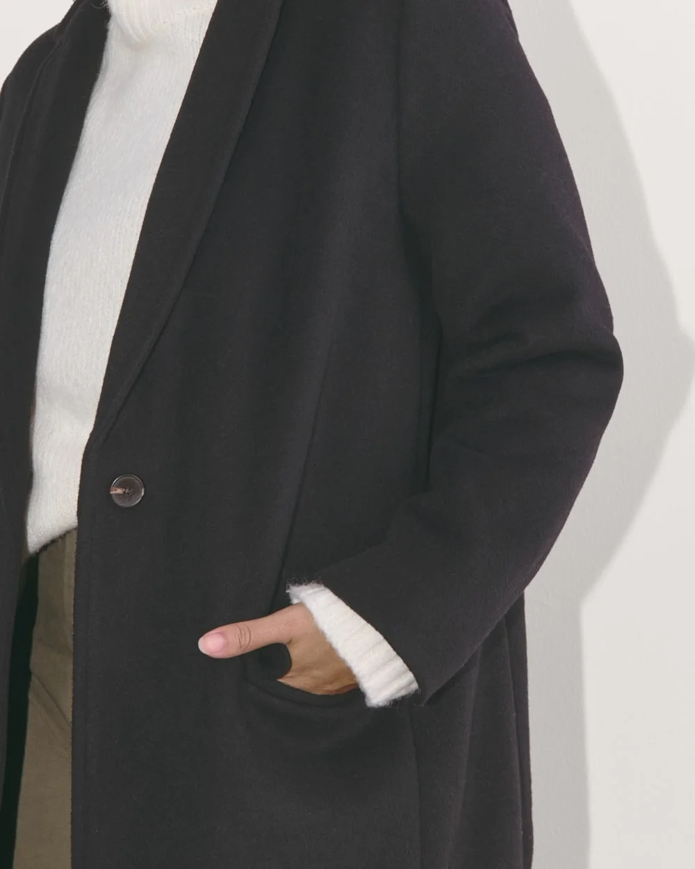 The Topcoat in Wool | Black (2)