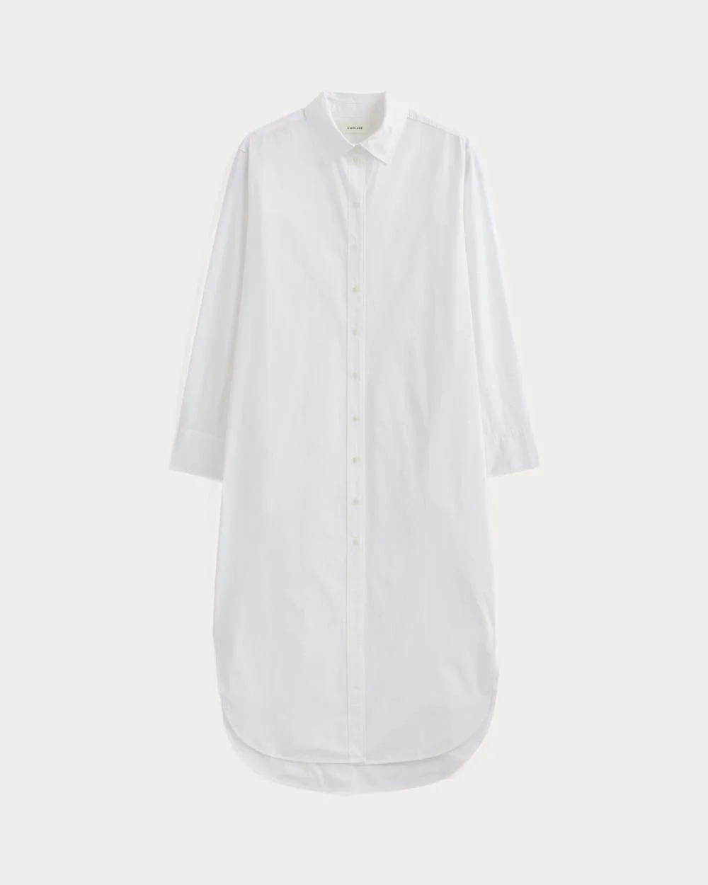 Midi Shirtdress in Ultrasoft Cotton | White (3)