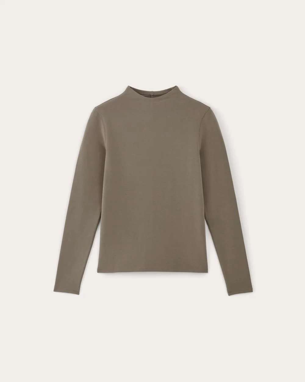The Form Funnel-Neck Tee | Taupe (4)