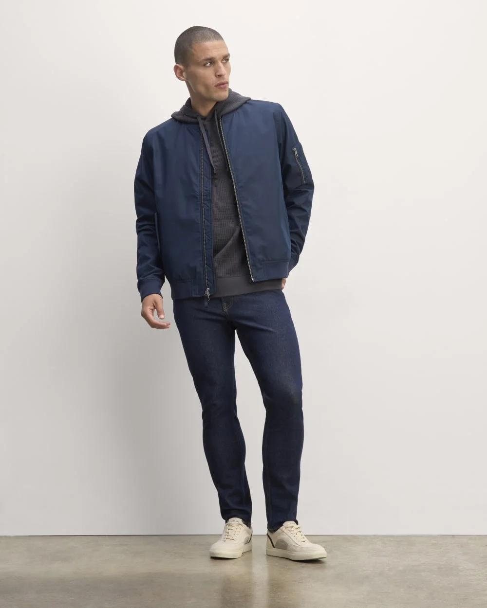 The Waffle-Knit Hoodie | Graphite (2)