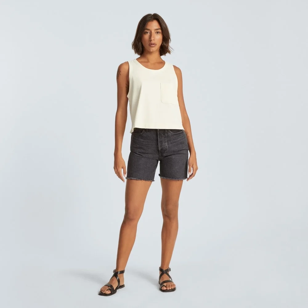 The Premium Weight Cropped Pocket Tank | Canvas (3)